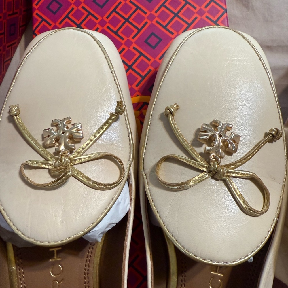 Tory Burch leather loafers